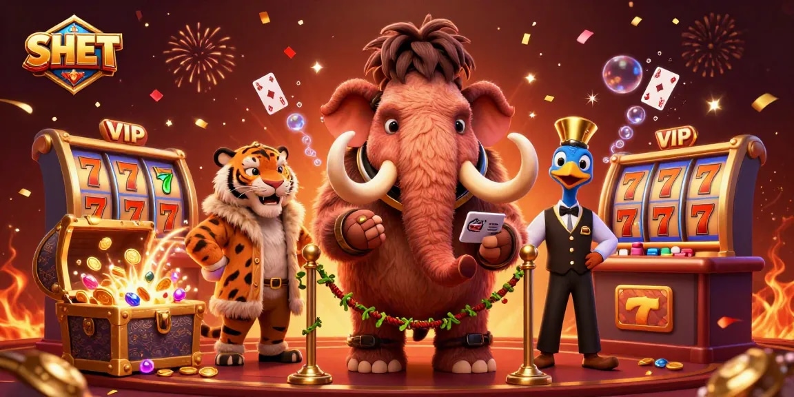 Experience the excitement of SH BET at a vibrant casino with dynamic characters and colorful game elements.