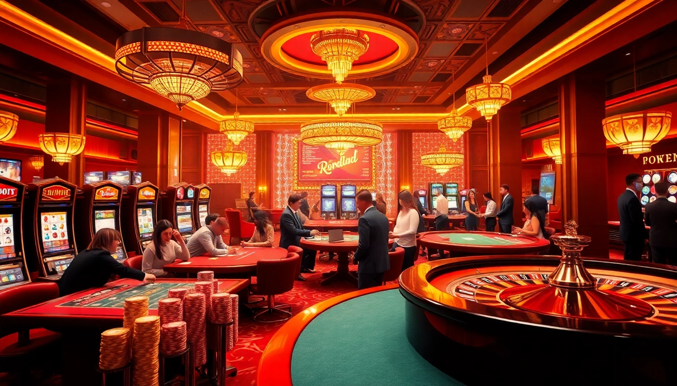 Experience thrilling gameplay at rikvip with vibrant casino visuals and engaging players.