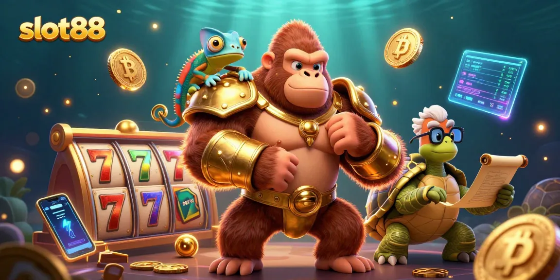 Experience thrilling slot88 gameplay in a dynamic 3D cartoon world filled with jackpots and crypto coins.