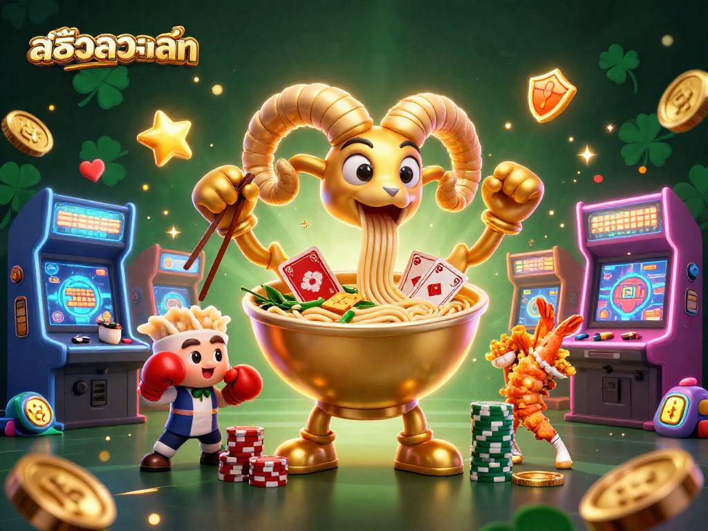 Engage with สล็อตวอเลท in a vibrant, dynamic 3D casino scene full of colorful game elements.
