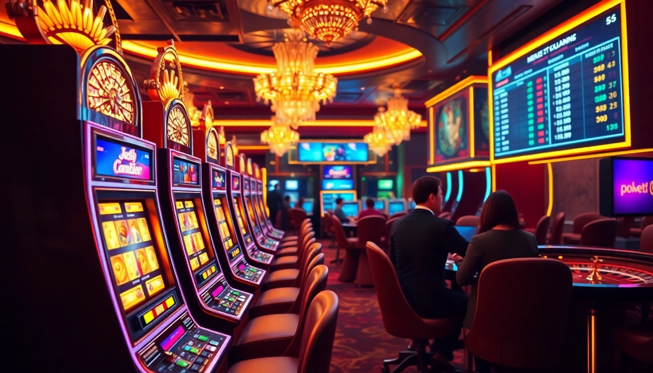 Experience the excitement of ktpjitu alternatif with vibrant slot machines and engaging casino visuals.