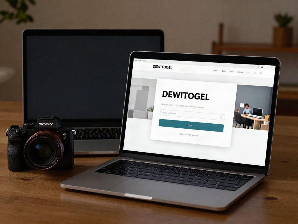 Proses dewitogel login yang mudah dan cepat melalui perangkat digital.