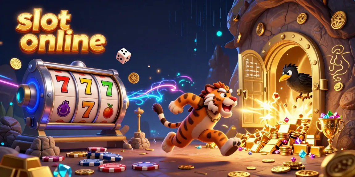 Menghasilkan slot online dengan simbol keberuntungan dan kamera 3D menarik di kasino prasejarah.