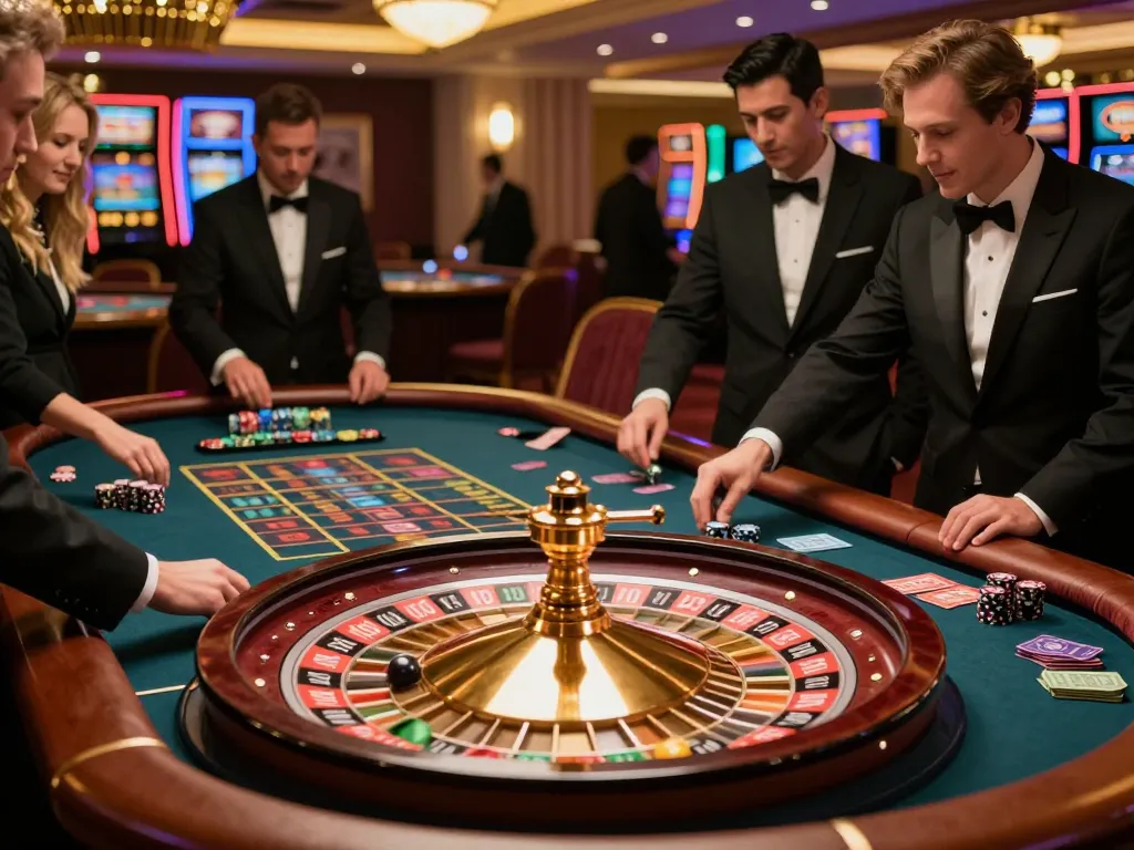 79KING roulette game in action, players engaged in high-stakes betting at an upscale casino table.