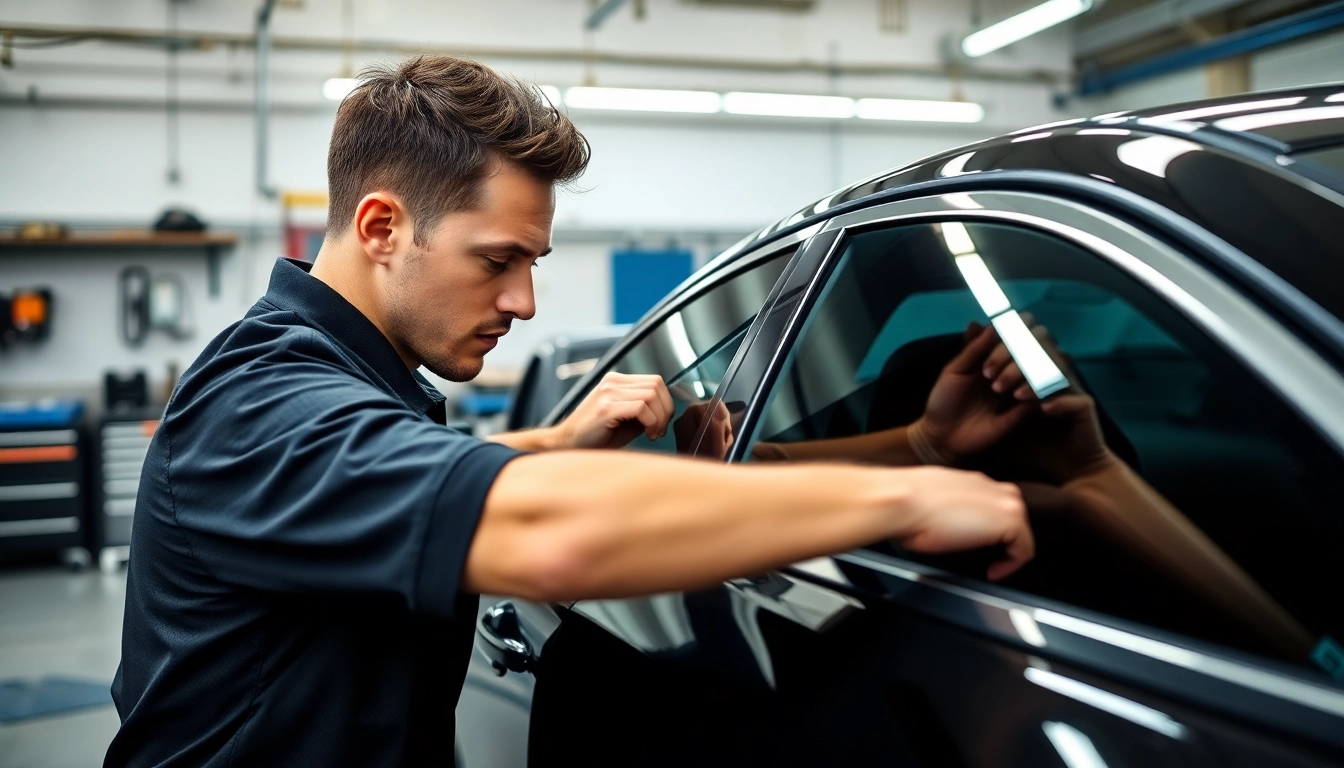 Enhance your vehicle's appearance with window tinting Cleveland TN, showcasing a professional application.
