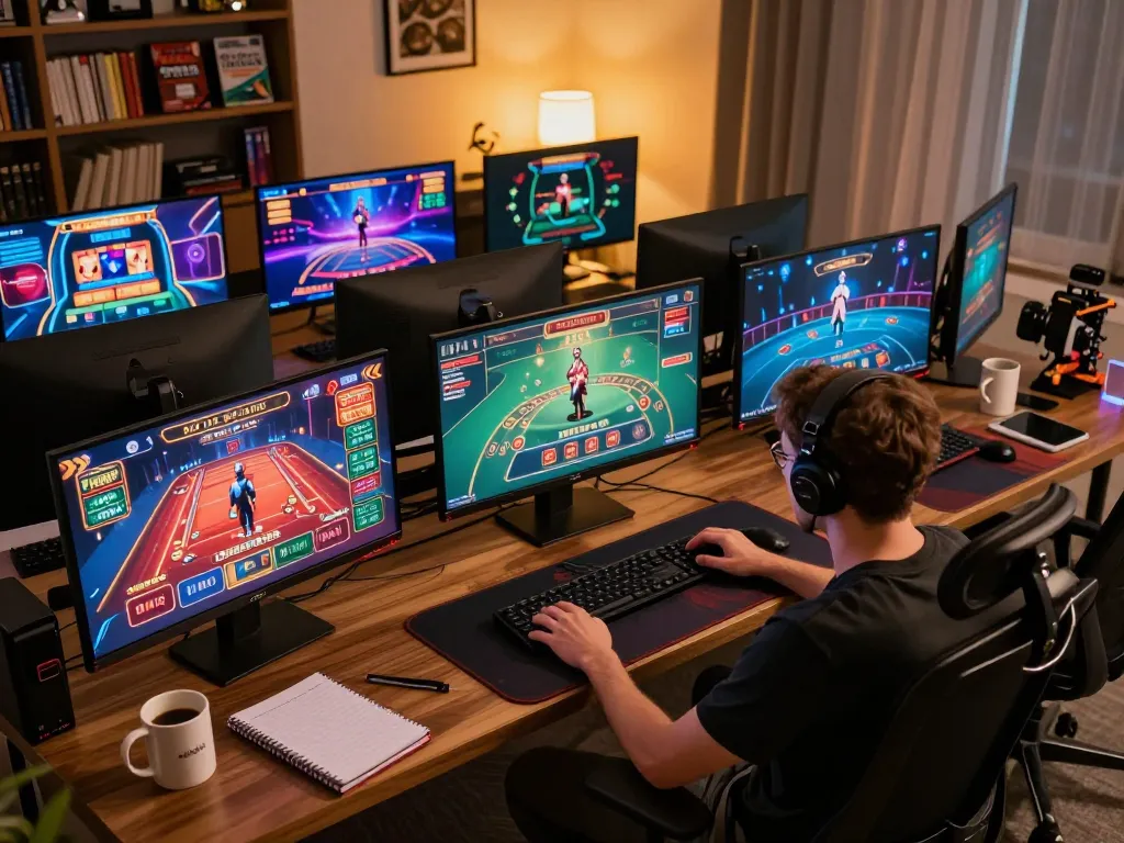 Engage with 388bet through an exciting online gaming setup featuring multiple casino games.