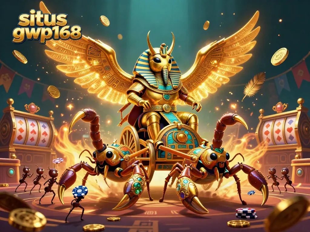 Taruhan seru di situs gwp168 dengan permainan slot dan pemandangan kasino mengesankan