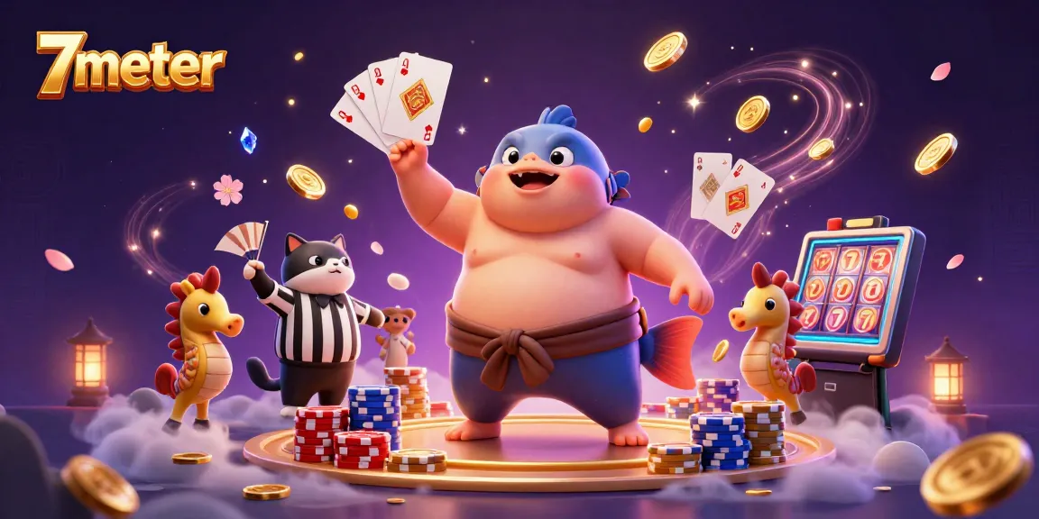 Experience thrilling moments with 7meter in a vibrant underwater casino scene.