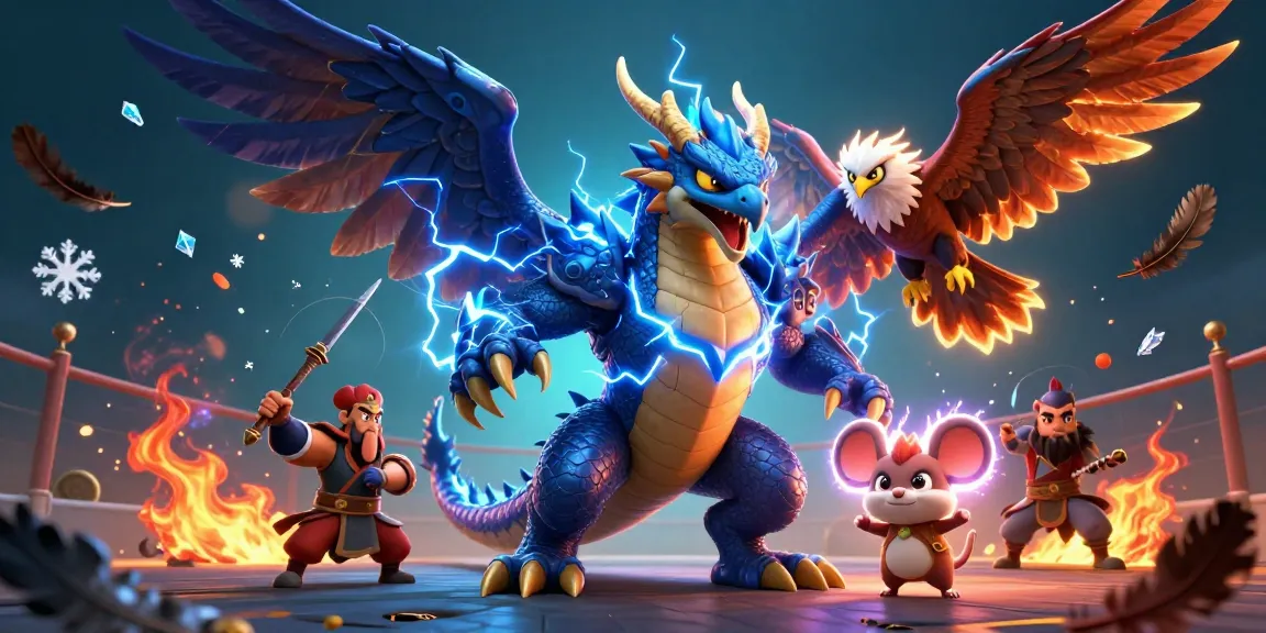 Experience đá gà trực tiếp 67 with exhilarating battle scenes and vibrant energy in a stunning assembly of characters.