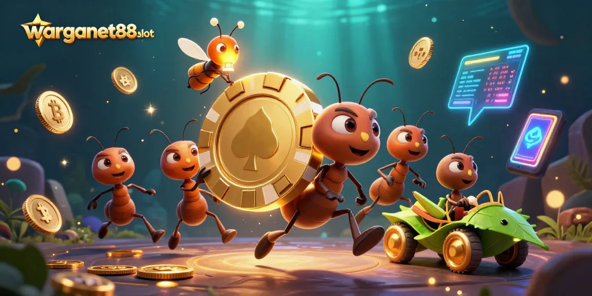 Experience warganet88 slot with a team of ants on a high-stakes heist adventure.