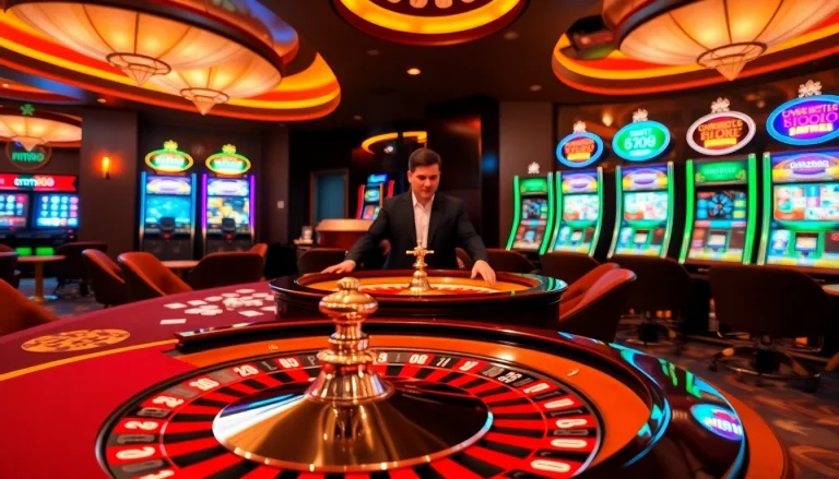mm88 players engage in a thrilling casino experience with poker chips and cards.