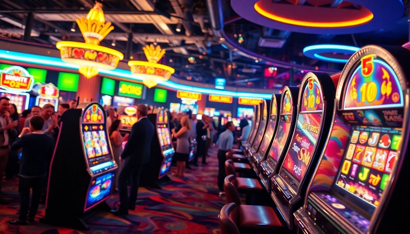 Menangkan permainan slot Game dengan mesin yang menarik dan suasana ramai.