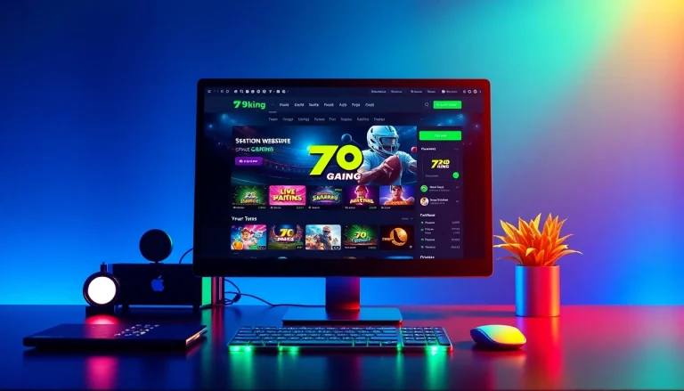 Spannende online wedervaring op het 79king-platform met levendige kleuren.