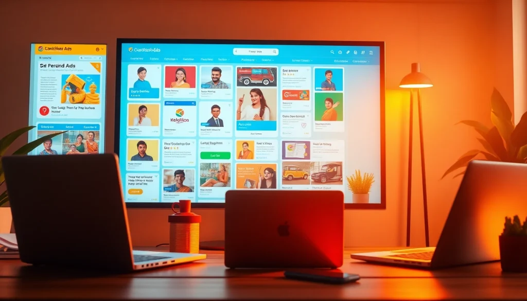 Lanka Add marketplace showcasing diverse classified ads online for Sri Lanka in a vibrant digital setting.