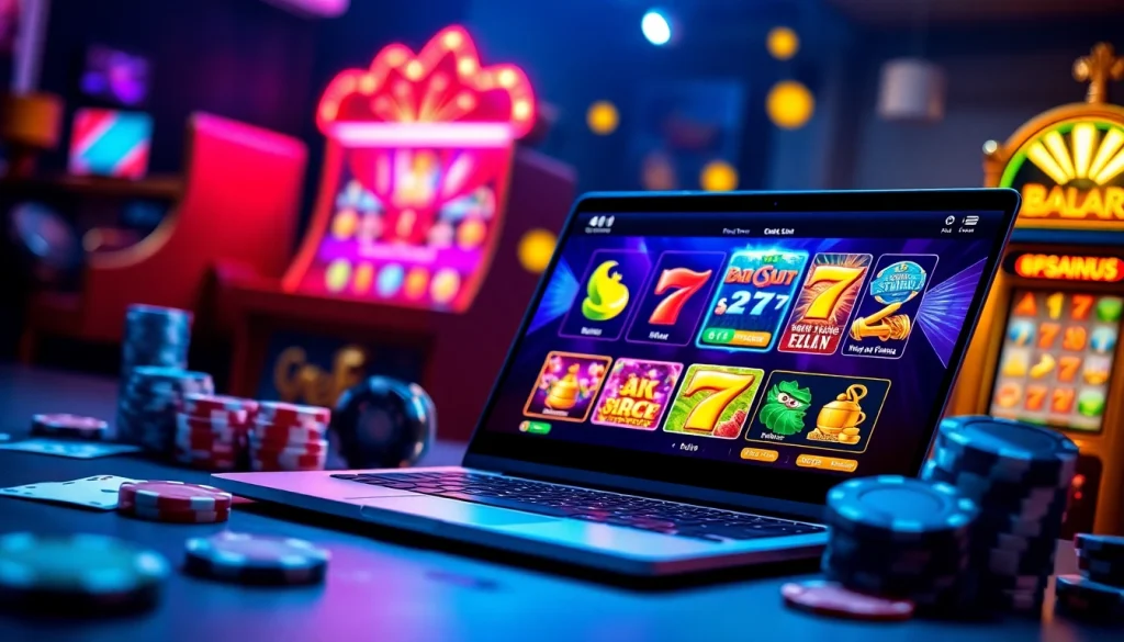 Situs kode4d vibrant online gaming interface showcasing exciting slot games