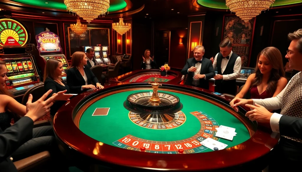 Experience the thrill of betting at c168.io with a dazzling roulette table and eager players.