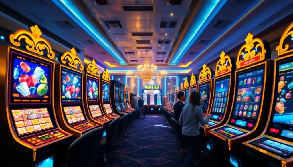 Hoki138 online slot gaming interface showcasing vibrant graphics and spinning reels.