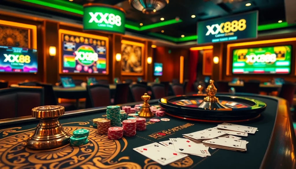 Experience an exciting roulette spin at XX88's luxurious online casino platform.