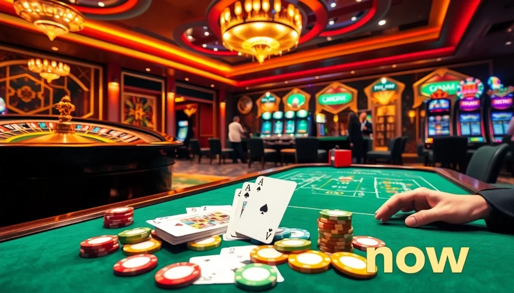 Experience thrilling wins at 888 now's vibrant casino gaming tables and slot machines.