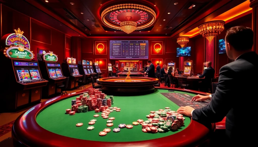 Experience thrilling gameplay at ABC8's interactive casino tables and vibrant online gaming atmosphere.