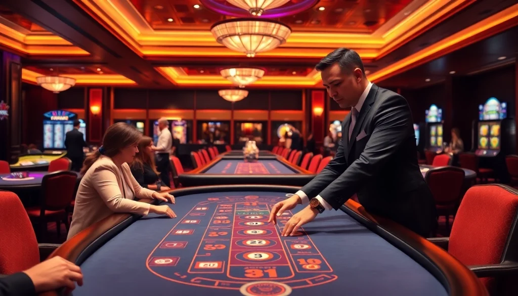 에볼루션 바카라 게임 중인 플레이어들과 매력적인 딜러의 모습