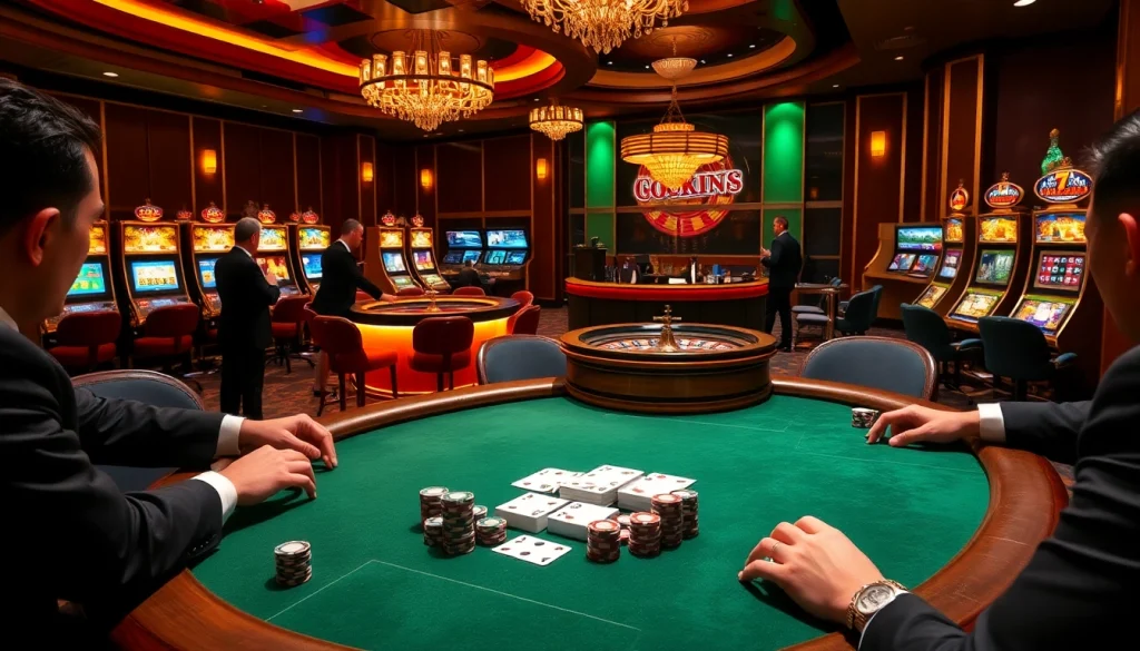 A thrilling poker game at the luxurious 79king casino, showcasing vibrant chips and an exciting atmosphere.