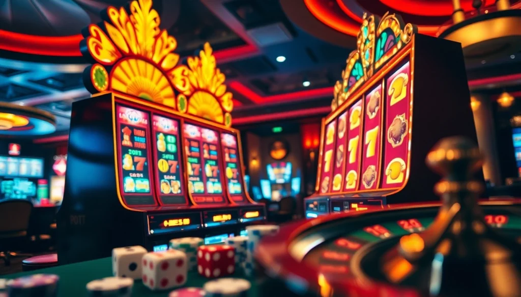 Experience thrilling gameplay at slot gacor hari ini with vibrant casino elements and an engaged player.